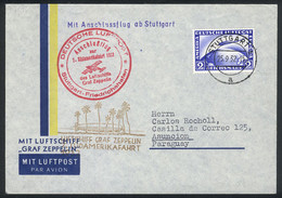 GERMANY: 25/SE/1932 Stuttgart - Asunción (Paraguay): ZEPPELIN Cover Franked With 2Mk. And Special Marks, Arrival Backsta - Covers & Documents