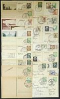 GERMANY: 25 Postcards Almost All With Special Postmarks Of 1930s, Interesting! - Covers & Documents