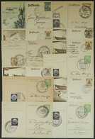 GERMANY: 12 Postcards Almost All With Special Postmarks, Of 1930s, Interesting! - Covers & Documents