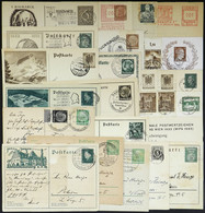 GERMANY: 25 Postcards, Almost All With Special Postmarks Of 1930s, Interesting! - Covers & Documents