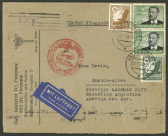 GERMANY: 13/JA/1939 Halberstadt - Argentina, Airmail Cover Sent By DLH Franked With 4.75Mk., Arrival Backstamp, VF Quali - Covers & Documents