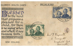 (Q 19) New Zealand Cover - Posted To Australia (1941) Health Stamps - Cartas & Documentos