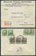 PERU: Registered Envelope Of The Stamp And Coin Dealer Eduardo Polack (opened On 3 Sides For Display), Sent From Lima To - Perù