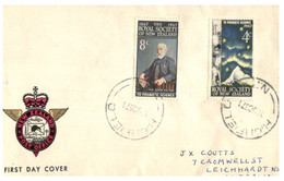 (Q 19) New Zealand Cover - Posted To Australia (1967) Royal Society - Brieven En Documenten