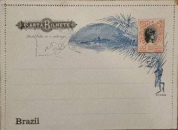 A) 1894, BRAZIL, POSTAL STATIONARY, SEAL OF LIBERTY - Lettres & Documents