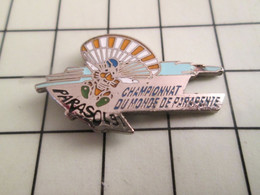 715d Pin's Pins / Beau Et Rare / THEME : SPORTS / PARACHUTISME PARAPENTE CHAMPIONNAT DU MONDE 91 - Paracadutismo