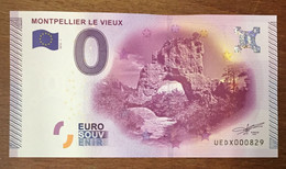 2015 BILLET 0 EURO SOUVENIR DPT 12 MONTPELLIER LE VIEUX ZERO 0 EURO SCHEIN BANKNOTE PAPER MONEY - Essais Privés / Non-officiels