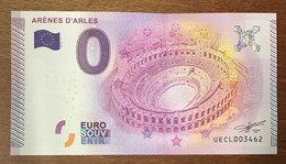 2015 BILLET 0 EURO SOUVENIR DPT 13 ARÈNES D'ARLES ZERO 0 EURO SCHEIN BANKNOTE PAPER MONEY - Essais Privés / Non-officiels