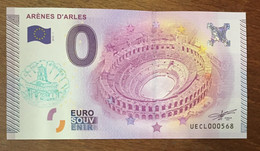 2015 BILLET 0 EURO SOUVENIR DPT 13 ARÈNES D'ARLES + TAMPON N°2 SAINT JACQUES ZERO 0 EURO SCHEIN BANKNOTE PAPER MONEY - Private Proofs / Unofficial