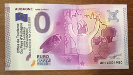 2015 BILLET 0 EURO SOUVENIR DPT 13 AUBAGNE + TAMPON ZERO 0 EURO SCHEIN BANKNOTE PAPER MONEY - Private Proofs / Unofficial