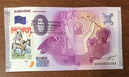 2015 BILLET 0 EURO SOUVENIR DPT 13 AUBAGNE + TIMBRE ZERO 0 EURO SCHEIN BANKNOTE PAPER MONEY - Essais Privés / Non-officiels