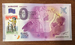 2015 BILLET 0 EURO SOUVENIR DPT 13 AUBAGNE + TIMBRE ZERO 0 EURO SCHEIN BANKNOTE PAPER MONEY - Essais Privés / Non-officiels