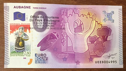 2015 BILLET 0 EURO SOUVENIR DPT 13 AUBAGNE + TIMBRE ZERO 0 EURO SCHEIN BANKNOTE PAPER MONEY - Essais Privés / Non-officiels