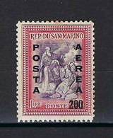 ⭐ Saint Marin - Poste Aérienne - YT N° 67 * - Neuf Avec Charnière - 1948 ⭐ - Corréo Aéreo