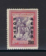 ⭐ Saint Marin - Poste Aérienne - YT N° 67 * - Neuf Avec Charnière - 1948 ⭐ - Poste Aérienne