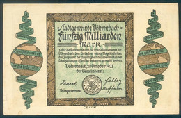 Deutschland, Germany, Vöhrenbach - Schwarzwald, 50 Milliarden Mark, 1923 ! - Collections