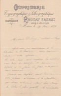 MACON - SAONE ET LOIRE - IMPRIMERIE - PROTAT FRERES -1891 - Ohne Zuordnung