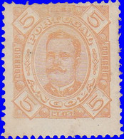 Angola 1893. ~  YT 25* - 5 R. Carlos 1er - Angola