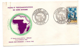 Côte D'Ivoire -- 1962 -- 1er Jour  " 17ème Session De La CCTA  " ......cachet  ABIDJAN.........à Saisir - Côte D'Ivoire (1960-...)