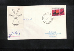 Australia 1972 Space / Raumfahrt Apollo 16 Stadan Station Orronal Valley Interesting Signed Letter - Oceania