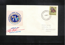 Australia 1971 Space / Raumfahrt Apollo 14 Honeysuckle Creek Tracking Station Interesting Signed Letter - Océanie