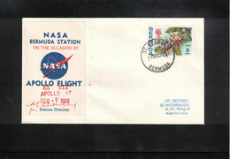 Bermuda 1972 Space / Raumfahrt Apollo 17 NASA Tracking Station Bermuda Interesting Signed Letter - North  America