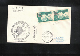 Chile 1972 Space / Raumfahrt Apollo Project Tracking Station Santiago De Chile Interesting Signed Letter - Südamerika