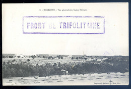 Cachet Postal Front De Tripolitaine -- Cpa Tunisie Médenine -- Vue Générale Du Camp Militaire  SE20-17 - Covers & Documents