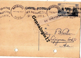 11 0958 NARBONNE AUBE 1939 Mr JOSEPH ROGER 34 Bd Montmorency CARTE POSTALE COMMERCIALE PRE AFFRANCHIE - Marchands