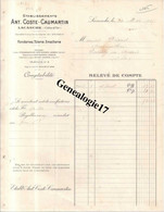 21 0431 LACANCHE COTE D' OR 1925 Fonderie Tolerie Emaillerie ANT. COSTE -  CAUMARTIN Maitres De Forges - Fonte Atelier - Landwirtschaft