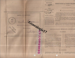 26 0898 SAINT VALLIER DROME 1945 REDEVANCES TAXES TELEPHONIQUES - Otros & Sin Clasificación