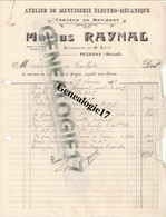 34 0151 PEZENAS HERAULT Fabrique De Meubles MARIUS RAYNAL 20 Rue Victor Hugo 1939 Dest Mr TAILHADES - Andere & Zonder Classificatie