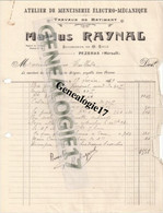 34 0151 PEZENAS HERAULT Fabrique De Meubles MARIUS RAYNAL 20 Rue Victor Hugo 1939 Dest Mr TAILHADES - Autres & Non Classés