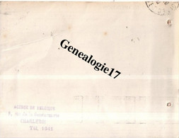42 0700 SAINT ETIENNE LOIRE 1930 Et  CHARLEROI BELGIQUE Sté LES FILS CHARVET 8 Rue De La Gendarmerie - Mercanti