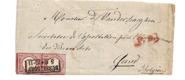 Brs254 / DEUTSCHES REICH -  Mi.Nr. 4 Im Paar, Düsseldorf Nach Belgien 1872 - Storia Postale