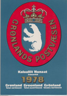 1978 ** GREENLAND (Sans Charn,MNH, Postfris) YEAR PACK  Yv. 93/9 Mi. 105/11 (7v.)  Inc. CHRISTMAS STAMPS - Full Years