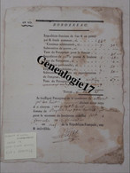 48 0100 ALBARET LE COMTAL LOZERE AN 8 IMPOSITION SUBVENTION DE GUERRE TAXE De Mr JEAN GIBERT DELAVAL établi à FOURMELS - ... - 1799