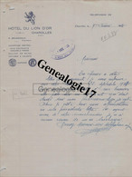 71 1064 CHAROLLES LOIRE 1933 HOTEL DU LION D OR Des Ets P. BRUGEROUX - Invoices