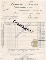 70 0177 FOUGEROLLES HAUTE SAONE 1922 Vins Alcool  LEMERCIER FRERES  à NURDIN Ordre Mr RICHARD - Agriculture