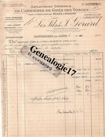 70 0088 MONTHUREUX SUR SAONE 1925 Carrieres De Gres Des Vosges LES FILS DE J. GERARD Usine DEMANGEVELLE Meule Aiguiser - Agriculture