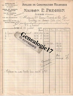 70 0082 LURE HAUTE SAONE 1922 Atelier De Construction E. FRECHIN Frein De Chariot Vis Charrue Brabant Forge Et  To - Agriculture
