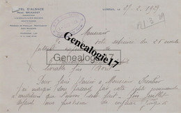 70 0001 LUXEUIL LES BAINS HAUTE SAONE 1929 HOTEL D ALSACE Des Ets RENE BRIANDET - Facturen