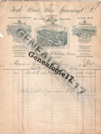 75 01342 PARIS 1898 Et Amp  BELFAST IRLANDE Ets H. WEBSTER Gerant YORK STREET FLAX SPINNING - Royaume-Uni