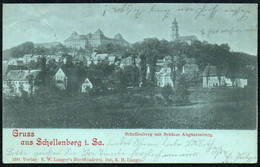 E1713 - Schloß Augustusburg Schellenberg Gruß Aus - Velrag E.W. Langer - Augustusburg