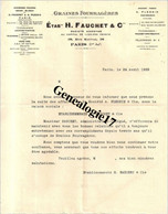 75 04256 PARIS 1928 Graine Fourragere H. FAUCHET Cie Succ A. PLESSIS Et  BLOCH 18 Rue Sauval . Saint Valerien Et - Agriculture