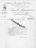 75 08901 PARIS SEINE 1919 Atelier Marechalerie Veterinaire LEOPOLD LAMOUROUX  Succ MAISON SADRON Rue Oberkampf  - Ferrur - Agriculture