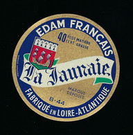 étiquette Fromage Edam Français 40%mg La Jaunaie  Fabriqué En Loire Atlantique B44 Sté Fromagère De Bouvron (Besnier) - Cheese