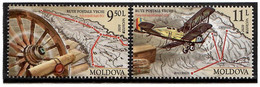 Moldova 2020 . Europa CEPT, Ancient Postal Routes, Aviation, Airplanes, Map. 2v:9.50,11.00 - Moldavie