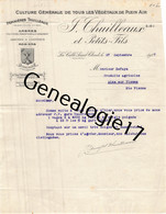 78 0316 LA CELLE SAINT CLOUD YVELINES 1937 Culture De Vegetaux J. THUILLEAUX Pepinieres A DEFAYE D AIXE SUR VIENNE - 1900 – 1949