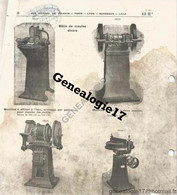 75 10745 PARIS SEINE 1932 TARIF AUX FORGES DE VULCAIN Outillage MEULES ARTIFICIELLES Marque ETINCEL - Supplies And Equipment